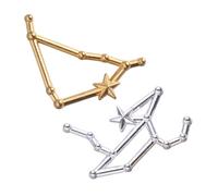 Veemoon 24 Pezzi Accessori per Bigiotteria Fai da Te in Metallo, Set DIY 12 Segni Zodiacali, Materiale Creativo per Creazione Gioielli e Decorazione Portachiavi