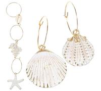 Veemoon 24 pezzi Pendenti Orecchini Fai da Te in con Stile Mare Anello Pendente Assortito per Gioielli Artigianali Accessori Orecchini Creativi e Resistenti Colore Casuale Colore Casuale