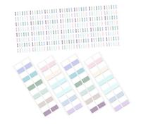 Veemoon 240 Pezzi Etichette Adesive Segnapagina Scrivibili Colorate per Libri Quaderni Raccoglitori Tabs Index per Studio e Ufficio Facili Usare e Riordinare Documenti