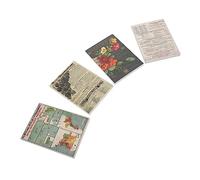 Veemoon 240Pezzi Decorativa Retro Fai da Te Pacchi per Scrapbooking Album Fotografici Biglietti Fatti Mano e Origami Stile Vintage con Motivi Chiari
