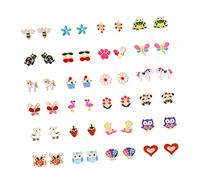 Veemoon 24paia Cartoon Ear Cuffs Set Non Piercing Ear Clips for Women with Various Styles for Casual and Party Outfits