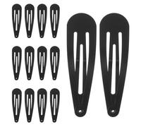 Veemoon 24pezzi Fermagli per Capelli Neri Scatto in Metallo Fermagli Antiscivolo per Capelli da Donna Forcine Nere Piccole ed Eleganti per Acconciature e Frangia