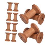 Veemoon 25 Pezzi Avvolgispole in Legno Naturale per Filo Spoletta Vuota Vintage per Cucito Ricamo e Progetti Te Portanastro Ecologico e Resistente