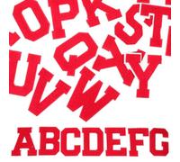 Veemoon 26 Toppe Ricamate a Lettere da Stirare, Toppe Compatte per Cappelli Fai da Te, Accessori per Abbigliamento Leggeri e Resistenti, per Vestiti, Jeans, Borse e Zaini