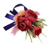 Veemoon 2pezzi Boutonniere Artificiali Per Matrimonio Corsage Per e Testimone Decorazione Per Cerimonie e