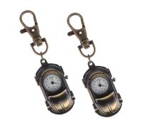 Veemoon 2pezzi Car Shape Pocket Watch Retro Mechanical Timepiece for Men and Women Unique Brooch Watch for Students and Medical Professionals Graduation