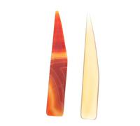 Veemoon 2pezzi Coltello per Lucidatura in Agata Utensile per Lucidatura per Manutenzione degli Lucidatore per Facile da e Manutenere