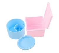 Veemoon 2pezzi Contenitore per Detergente per Pennelli Acrilici Portapennelli con Coperchio per Nail Art Tazza di Plastica per Pulizia Unghie Accessori per Manicure