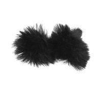 Veemoon 2pezzi Copertura in Peluche per Microfono Bavero Parabrezza Antivento da Protezione per Microfono Nero