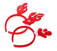 Veemoon 2pezzi Corna Cerchietto di Cervo per Natale Cerca Cappelli Corna di Cervo Accessori Natalizi per Capelli Copricapo di Cerca per Feste