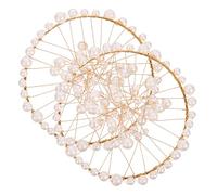 Veemoon 2pezzi Delicate Nail Photography Props for Jewelry Display Elegant Decorative Circles for Nail Art and Photography Backgrounds