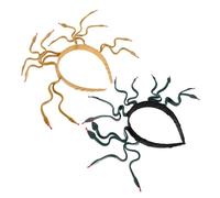 Veemoon 2pezzi Fascia Per Capelli Medusa Serpente Copricapo Egiziano Donna Per Halloween Dettagli Serpente Finemente Realizzati Colori Verde Scuro e Oro Terroso Materiale Durevole