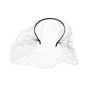 Veemoon 2pezzi Fascia Velo in Rete da Sposa Stile Anni Accessori per Matrimonio e Festa del Tè Nero e Bianco Comodo e Versatile per Donne e Ragazze