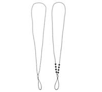 Veemoon 2pezzi Laccetti Per Telefono Perline Di Vetro Decorazioni Per Telefono Cordino Per Collo Per Evitare Perdite