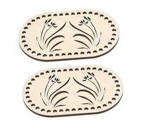 Veemoon 2Pezzi Legno per Borse Fai da Te Set Design Ellittiche per Creazioni Artigianali Materiale Resistente e Facile da Usare