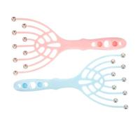 Veemoon 2pezzi Massaggiatore Manuale Per Capelluto Sfere Rotanti Rullo Portatile Per Collo e Cranio Strumento Di Relax Per Massaggi Shiatsu