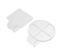Veemoon 2pezzi Palette Acriliche Trasparenti per Make-up e Nail Art Strumenti Miscelazione Leggeri e Riutilizzabili Ergonomici e Facili da