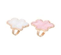 Veemoon 2pezzi Palette per Nail Art Forma e Nuvola Palette di Miscelazione in Resina per Mescolare Colori