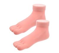 Veemoon 2pezzi Piede Finto Per Modellazione Di Calzini Piedi Finti Realistici Per Manichini Da Esposizione Strumenti Per Nail Art e Tecniche Di Bellezza