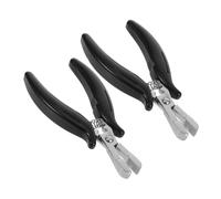 Veemoon 2pezzi Pinze per Extension per Capelli Mini Pinze Clip Liscia per Rimozione di Micro Anelli Piatte Multifunzionali per Estensioni Nastro Adesivo