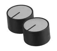 Veemoon 2pezzi Regolatore di Fornello Gas in Abs Resistente alle Alte Temperature Sostituzione Manopola di Controllo Bruciatore per Piano Cottura e Forno Design Elegante Nero e Argento