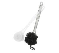 Veemoon 2pezzi Spazzola Per Pulizia Della Doccia in Luffa Scrub Delicato Per Corpo Manico Strumento Per Esfoliare La Schiena e Rimuovere Le Cellule Morte Per Doccia e Cura Del Corpo