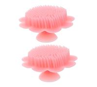 Veemoon 2pezzi Spazzola per Shampoo in Silicone Massaggiatore per Capelluto per Bagnetto Ragazza Delicata sulla Rimuove Crosta Lattea per Uso Quotidiano e Viaggio