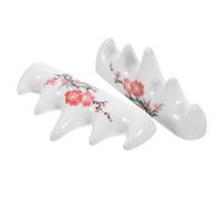 Veemoon 2pezzi Supporto Per Pennelli Calligrafia in Ceramica Porta Penne Resistente e Multiuso Per Pennelli Chinese Brush Rack Elegante Per Scrivania e Studio