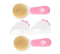 Veemoon 2set Spazzola Morbida Per Ragazzo Ragazza Ragazza Setole Delicate Per Capelluto Pettine Per Districare Capelli Set Per Cura Dei Capelli Del Ragazzo Per Regalo Di Nascita