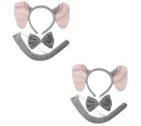 Veemoon 2sets Accessori Costumizzati Per Orecchie e Cosplay Per e Adulti Materiali Resistenti e Confortevoli Per Halloween e Ruolo