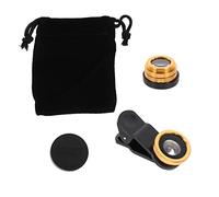 Veemoon 2sets Kit Di Lenti Per Fotocamera Smartphone Di Obiettivo Fish Eye Grandangolo e Macro Per Scatti Creativi e Auto-ritratti Facile Da Installare