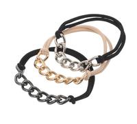 Veemoon 3 Pezzi Elastici per Capelli Minimalisti in Metallo Fasce Intrecciate Doppio Filo Fermacoda Eleganti e Morbidi per Donne e Ragazze Accessori Moda Senza Segni e Danni