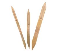 Veemoon 3 Pezzi Strumenti Modellare Argilla in Bamboo Resistente e Durevole Utensili per Scolpire Ceramica e Creazioni Artigianali Design Unico con Angoli Lisci per Uso Sicuro e