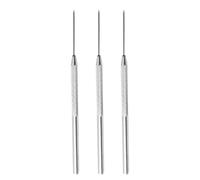 Veemoon 3 Pezzi Strumenti per Scolpire Argilla in Acciaio Inox Argento, Ago Ceramica per Scavare Fori e Rifinire, per Pottery Craft e Decorazione Artigianale