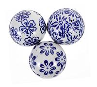 Veemoon 3 Pz Sfera Decorativa in Ceramica Riempitivi Decorativi Per Ciotole Sfere in Ceramica Ornamenti Vaso Porcellana Palline Decorative Per Ciotole Piscina All'aperto Sfera Sferica