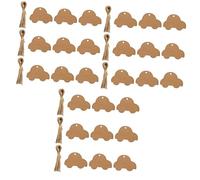 Veemoon 3 Set Cartellini Carta Kraft con Corda Etichette Vuote per Regali Fai da Te e Decorazioni Creative per Compleanni Natale e Speciali