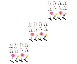 Veemoon 3 set Fermaglio Per A Forma Di Pianta Simulata Fermagli Per A Scatto Per Bambine Accessori Per Per Fermagli A Forma Di Germogli Copricapo 20 pezzi*3