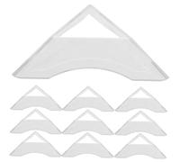 Veemoon 30 Pezzi Base Mini Cubo Triangolare in Plastica Trasparente, Supporto Stabile per Esposizione e Organizzazione Cubi Puzzle, Porta Cubi Portatile per Display Velocità