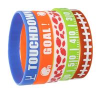 Veemoon 30 Pezzi Braccialetto Da Rugby Bracciali Fasce Di Sudore Bande Atletico Uomini Sport Alimentazione Dei Ventilatori Braccialetto Chic Bracciale Delicato Gel Di Silice