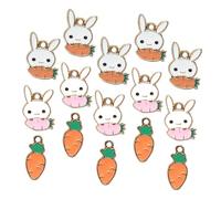 Veemoon 30 pezzi Ciondoli in per Braccialetti Fai da Te Pendenti e Colorati Accessori Gioielli per Creazione e Decorazioni Pasquali