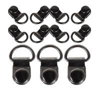 Veemoon 30 Pezzi Ganci per Lacci Stivali in Lega Resistente con Occhiello, Fibbie per Scarponi da Trekking e Lavoro, Kit di Riparazione con Chiusura Sicura e Regolazione Facile