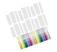 Veemoon 30 pezzi Segnalibri Acrilici Trasparenti con Nappe Colorate Set Design e Personalizzabile per e Decorazione per Regali e Progetti DIY