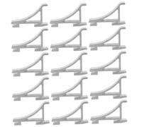 Veemoon 30 Pezzi Supporti per Mensole Frigorifero in Alluminio Clip Spesse per Ripiani Freezer Ganci Resistenti per Armadietti Frigoriferi Clip Ricambio e Versatili