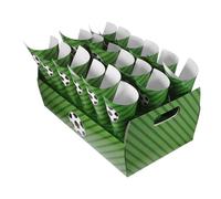 Veemoon 30 Pezzi Supporto Per Distribuzione Popcorn Portaconi Sport Coni Di Cartone Coni Di Popcorn Cono Porta Patatine Cono Di Coriandoli Di Nozze Accessori Per Carta Verde