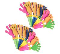 Veemoon 36 Pezzi Clap Hands Rumorosi in Plastica per Feste, Oggetti di Scena per Tifo e Celebrazioni, Accessori Leggeri e Colorati per Eventi Scolastici e Party Colore Colore Casuale