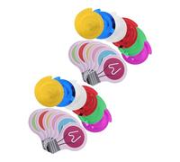 Veemoon 36 Set Decorazione a Spirale Resistente e Versatile Lampadina in Carta 16x10,5cm per Ambienti Scolastici a Tema Cristiano, per Vacanze Estive e Decorazioni Bibliche