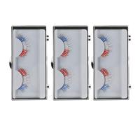 Veemoon 3paia Ciglia Halloween Colorate Extension Per Ciglia Finte e Materiale in Sicuro e Leggero Adatto Per Donne e Signore Decorazioni Uniche Per Tuoi Occhi