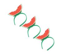 Veemoon 3pezzi Copricapo Forma Di Anguria Cerchietto Per Capelli Estivo Accessori Per Capelli Forma Di Frutta Per Eventi All Aperto e Costumi Da Ballo Per Donne e Adulti
