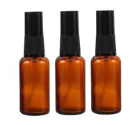 Veemoon 3pezzi Flaconi in Vetro con Pompa da Dispenser per Lozione e Sapone Contenitori per Cosmetici da Viaggio Bottiglie Contagocce per Oli Essenziali