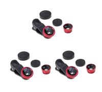 Veemoon 3pezzi Per Smartphone Grandangolare Macro e Fisheye Clip Facile Installare Per x